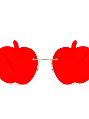 Zephyrus - Rimless Apple Shape Party Frameless Tinted Sunglasses