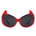 Vaelin - Oversized Round Fashion Cat Eye Sunglasses