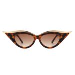 Vaelan - Round Extreme Cat Eye Women's Sunglasses