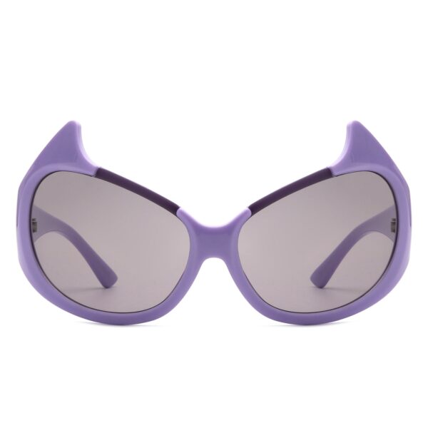 Vaelin - Oversized Round Fashion Cat Eye Sunglasses