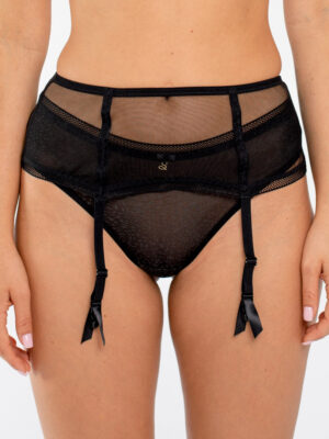 Transparent Tulle Garter Belt Samanta Leo