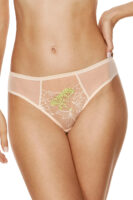 Sheer Mesh Embroidered Bikini Panty Gorteks Soleil