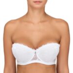 Bridal Padded Balconette Bra Lauma White Love