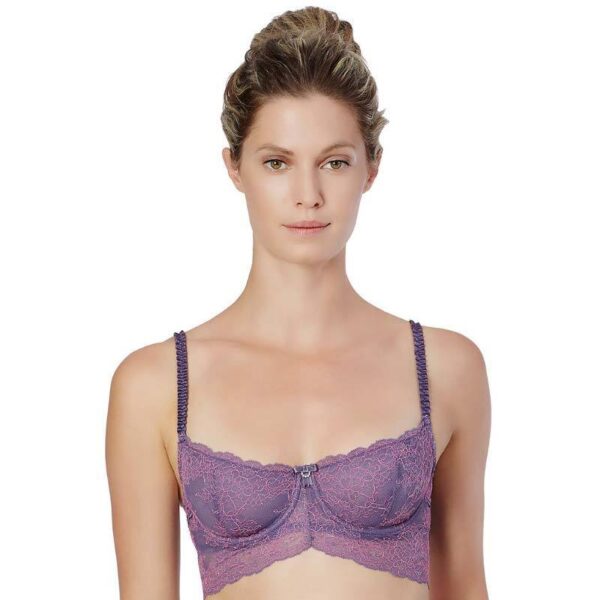 Longline Lace Demi Cup Bra Montelle Boudoir Glamour