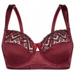 Sassa Bordeaux Semi-Sheer Full Figure Bra